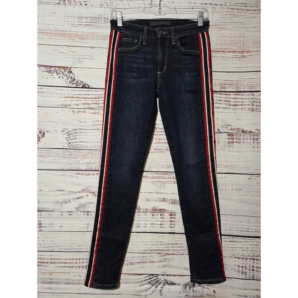 Joe's Jeans Skinny Ankle Dark Wash Side Stripe Denim W26